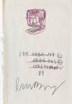 Lot #1467: JEAN-MICHEL BASQUIAT - Untitled (Urba-No) - Crayon & pencil drawing on paper