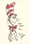 Lot #2151: THEODOR SEUSS GEISEL [DR. SEUSS] - The Cat in the Hat - Colored pencil drawing on paper