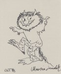 Lot #2236: MAURICE SENDAK - Where the Wild Things Are: Moishe - Ink on paper