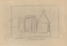 Lot #1916: GIORGIO MORANDI [imput&#233;e] - Natura Morta - Pencil drawing on paper