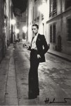 Lot #568: HELMUT NEWTON - Rue Aubriot I, Fashion Model Smoking, Paris, 1975 - Original photolithograph