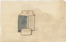 Lot #1183: GIORGIO MORANDI - Natura Morta con Ciotola - Watercolor drawing on paper