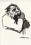 Lot #918: KATHE KOLLWITZ - Der schrei - Pen and ink and wash drawing on paper