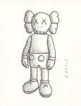 Lot #117: BRIAN DONNELLY [KAWS] - Companion - Original pen drawing