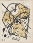 Lot #1197: WASSILY KANDINSKY - Non-objective Composition #2 - Watercolor and ink drawing on paper