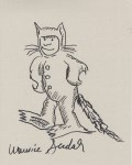 Lot #3244: MAURICE SENDAK - Where the Wild Things Are: Max - Ink drawing on paper