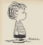 Lot #304: CHARLES SCHULZ - Linus - Marker drawing on paper