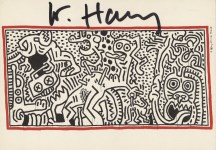 Lot #684: KEITH HARING - Untitled - Original vintage offset lithograph