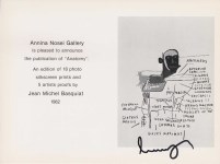 Lot #771: JEAN-MICHEL BASQUIAT - Anatomy - Original offset lithograph