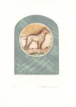 Lot #2325: MARTIN BAROOSHIAN - Irish Setter - Color intaglio etching with embossing