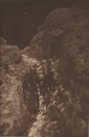 Lot #1957: EDWARD S. CURTIS - On the Ancient Stairway - Original vintage sepia toned photogravure