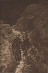 Lot #2657: EDWARD S. CURTIS - On the Ancient Stairway - Original vintage sepia toned photogravure